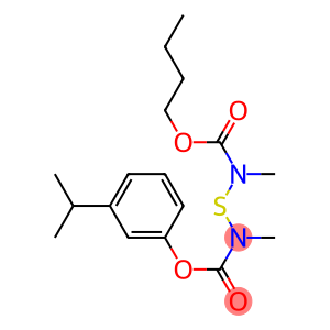 N-[[Butoxycarbonyl(methyl)amino]thio]-N-methylcarbamic acid 3-isopropylphenyl ester