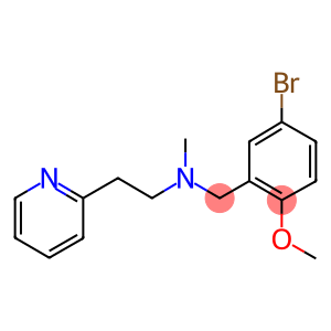 N-(5-bromo-2-methoxybenzyl)-N-methyl-2-(2-pyridinyl)ethanamine