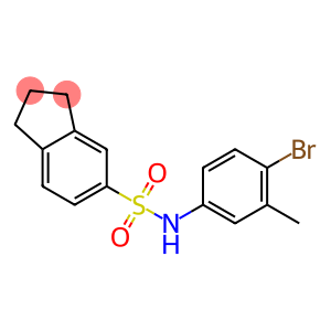 N-(4-bromo-3-methylphenyl)-2,3-dihydro-1H-indene-5-sulfonamide