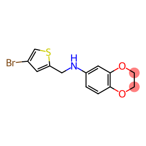N-[(4-bromothiophen-2-yl)methyl]-2,3-dihydro-1,4-benzodioxin-6-amine