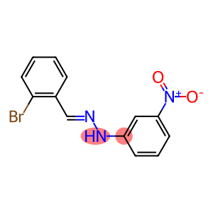 N-(2-BROMO-BENZYLIDENE)-N'-(3-NITRO-PHENYL)-HYDRAZINE