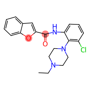 N-[3-chloro-2-(4-ethyl-1-piperazinyl)phenyl]-1-benzofuran-2-carboxamide