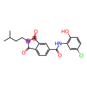 N-(5-chloro-2-hydroxyphenyl)-2-isopentyl-1,3-dioxo-5-isoindolinecarboxamide