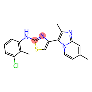 N-(3-chloro-2-methylphenyl)-4-(2,7-dimethylimidazo[1,2-a]pyridin-3-yl)-1,3-thiazol-2-amine