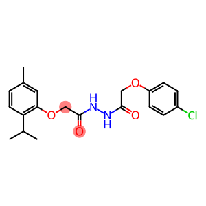 N'-[2-(4-chlorophenoxy)acetyl]-2-(2-isopropyl-5-methylphenoxy)acetohydrazide