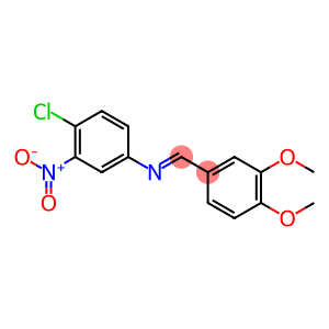 N-(4-chloro-3-nitrophenyl)-N-[(E)-(3,4-dimethoxyphenyl)methylidene]amine