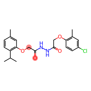 N'-[2-(4-chloro-2-methylphenoxy)acetyl]-2-(2-isopropyl-5-methylphenoxy)acetohydrazide