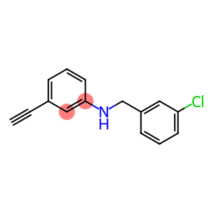 N-[(3-chlorophenyl)methyl]-3-ethynylaniline