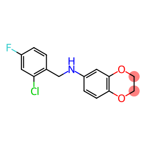 N-[(2-chloro-4-fluorophenyl)methyl]-2,3-dihydro-1,4-benzodioxin-6-amine