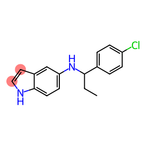 N-[1-(4-chlorophenyl)propyl]-1H-indol-5-amine