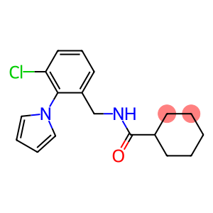N-[3-chloro-2-(1H-pyrrol-1-yl)benzyl]cyclohexanecarboxamide