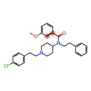 N-(1-[2-(4-CHLOROPHENYL)ETHYL]PIPERIDIN-4-YL)-3-METHOXY-N-(2-PHENYLETHYL)BENZAMIDE