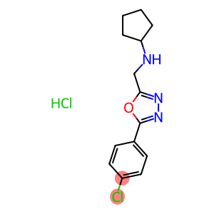 N-[[5-(4-CHLOROPHENYL)-1,3,4-OXADIAZOL-2-YL]METHYL]-N-CYCLOPENTYLAMINE HYDROCHLORIDE