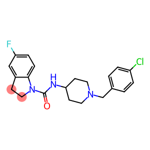 N-[1-(4-CHLOROBENZYL)PIPERIDIN-4-YL]-5-FLUOROINDOLINE-1-CARBOXAMIDE