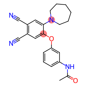 N-{3-[2-(1-azepanyl)-4,5-dicyanophenoxy]phenyl}acetamide