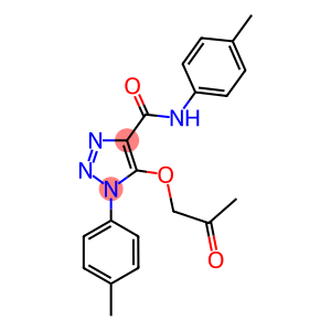 N,1-BIS(4-METHYLPHENYL)-5-(2-OXOPROPOXY)-1H-1,2,3-TRIAZOLE-4-CARBOXAMIDE