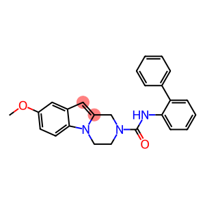 N-BIPHENYL-2-YL-8-METHOXY-3,4-DIHYDROPYRAZINO[1,2-A]INDOLE-2(1H)-CARBOXAMIDE