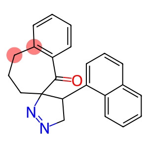 4'-(1-naphthyl)-4',5',6,7,8,9-hexahydrospiro(5H-benzo[a]cycloheptene-6,5'-3H-pyrazole)-5-one