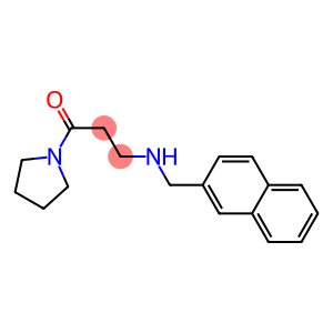 3-[(naphthalen-2-ylmethyl)amino]-1-(pyrrolidin-1-yl)propan-1-one