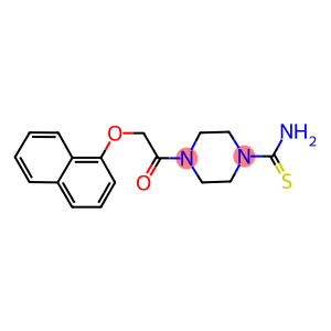 4-[(1-NAPHTHYLOXY)ACETYL]PIPERAZINE-1-CARBOTHIOAMIDE