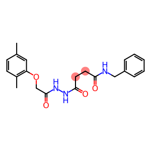 N-benzyl-4-{2-[2-(2,5-dimethylphenoxy)acetyl]hydrazino}-4-oxobutanamide