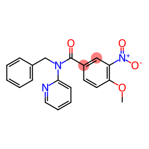 N-benzyl-3-nitro-4-methoxy-N-(2-pyridinyl)benzamide