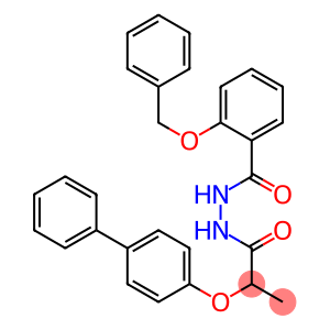 N'-[2-(benzyloxy)benzoyl]-2-([1,1'-biphenyl]-4-yloxy)propanohydrazide