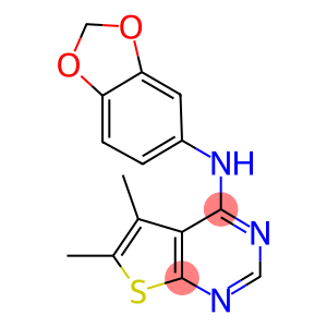N-(1,3-benzodioxol-5-yl)-5,6-dimethylthieno[2,3-d]pyrimidin-4-amine