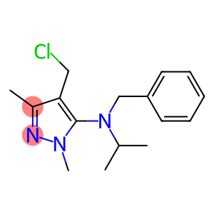 N-benzyl-4-(chloromethyl)-1,3-dimethyl-N-(propan-2-yl)-1H-pyrazol-5-amine