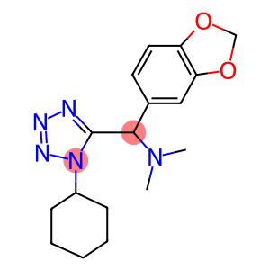 N-[1,3-BENZODIOXOL-5-YL(1-CYCLOHEXYL-1H-TETRAZOL-5-YL)METHYL]-N,N-DIMETHYLAMINE