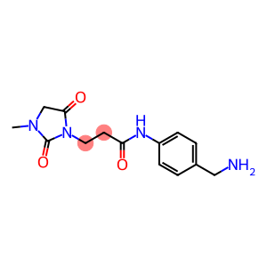 N-[4-(aminomethyl)phenyl]-3-(3-methyl-2,5-dioxoimidazolidin-1-yl)propanamide