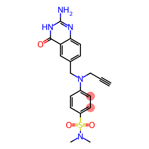 4-[N-[(2-Amino-3,4-dihydro-4-oxoquinazolin)-6-ylmethyl]-N-(2-propynyl)amino]-N,N-dimethylbenzenesulfonamide