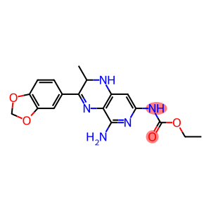 N-[(5-Amino-1,2-dihydro-2-methyl-3-(1,3-benzodioxol-5-yl)pyrido[3,4-b]pyrazin)-7-yl]carbamic acid ethyl ester