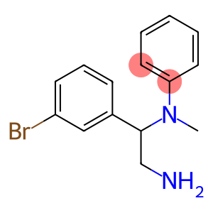 N-[2-amino-1-(3-bromophenyl)ethyl]-N-methyl-N-phenylamine