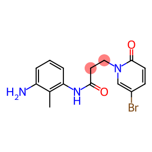 N-(3-amino-2-methylphenyl)-3-(5-bromo-2-oxo-1,2-dihydropyridin-1-yl)propanamide
