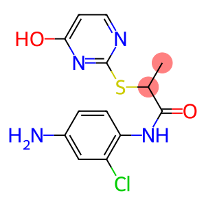 N-(4-amino-2-chlorophenyl)-2-[(4-hydroxypyrimidin-2-yl)sulfanyl]propanamide