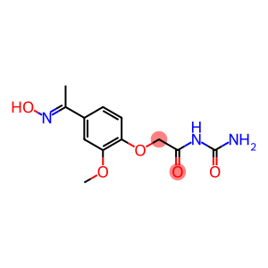 N-(aminocarbonyl)-2-{4-[(1E)-N-hydroxyethanimidoyl]-2-methoxyphenoxy}acetamide