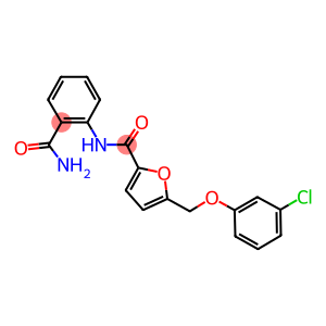 N-[2-(aminocarbonyl)phenyl]-5-[(3-chlorophenoxy)methyl]-2-furamide