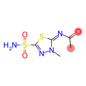 N1-[5-(aminosulfonyl)-3-methyl-2,3-dihydro-1,3,4-thiadiazol-2-yliden]acetamide