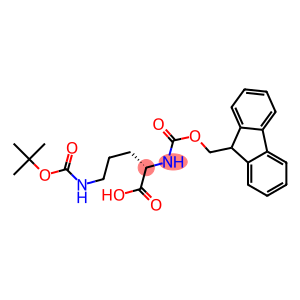 N-alpha-(9-fluorenylmethyloxycarbonyl)-N-delta-t-butyl-oxycarbonyl-L-ornithine