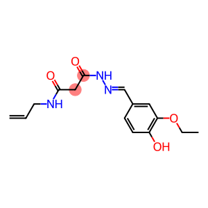 N-allyl-3-[2-(3-ethoxy-4-hydroxybenzylidene)hydrazino]-3-oxopropanamide