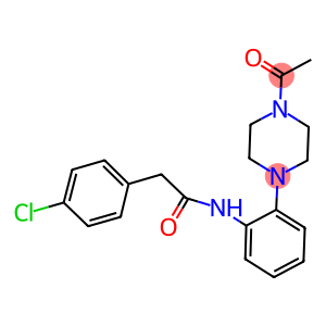 N-[2-(4-acetyl-1-piperazinyl)phenyl]-2-(4-chlorophenyl)acetamide