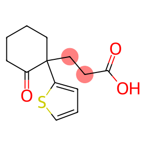 3-[2-oxo-1-(2-thienyl)cyclohexyl]propanoic acid
