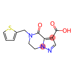 4-OXO-5-(2-THIENYLMETHYL)-4,5,6,7-TETRAHYDROPYRAZOLO[1,5-A]PYRAZINE-3-CARBOXYLIC ACID
