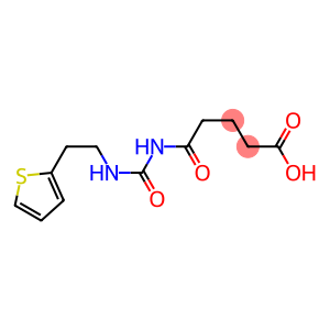 5-oxo-5-({[2-(thiophen-2-yl)ethyl]carbamoyl}amino)pentanoic acid