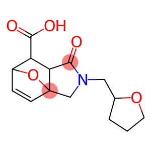 4-oxo-3-(tetrahydro-2-furanylmethyl)-10-oxa-3-azatricyclo[5.2.1.0~1,5~]dec-8-ene-6-carboxylic acid