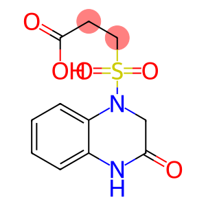 3-[(3-oxo-1,2,3,4-tetrahydroquinoxaline-1-)sulfonyl]propanoic acid