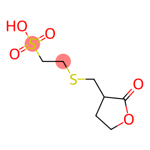 2-[[[(2-Oxotetrahydrofuran)-3-yl]methyl]thio]ethanesulfonic acid