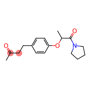4-(4-{[1-oxo-1-(pyrrolidin-1-yl)propan-2-yl]oxy}phenyl)butan-2-one