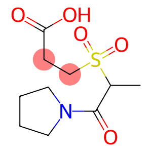 3-{[1-oxo-1-(pyrrolidin-1-yl)propane-2-]sulfonyl}propanoic acid
